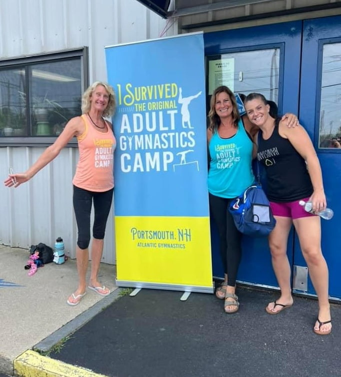 2024 the original adult gymnastics camp sign