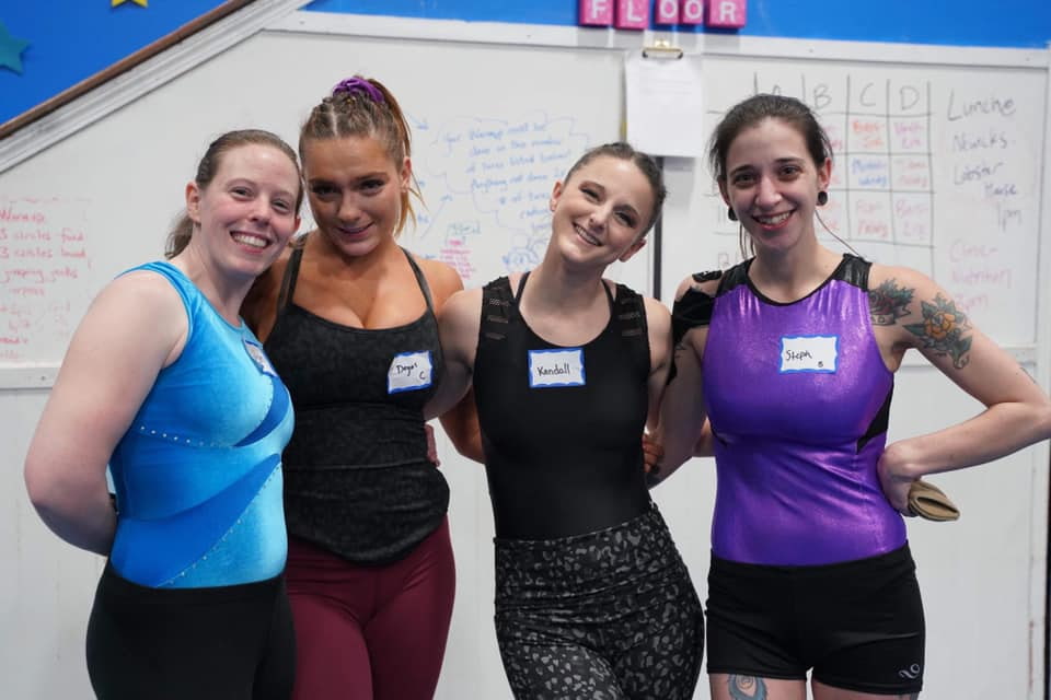 An adult gymnastics team retreat such as you'll find at Adult Gymnastics Camp in NH makes for a great bonding experience. adult gymnastics team retreat