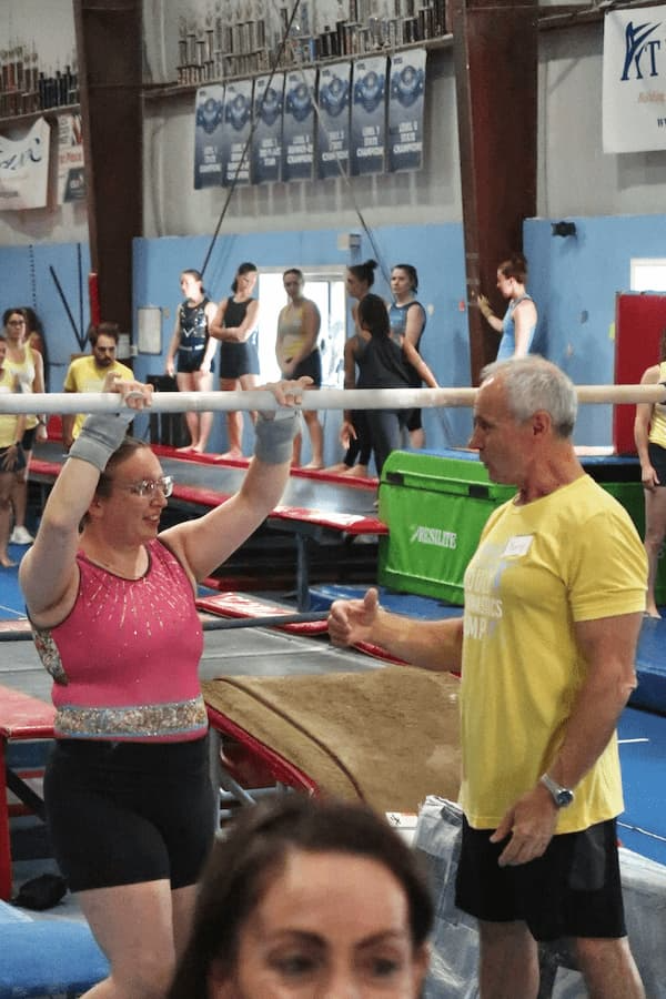 bars training the original adult gymnastics camp