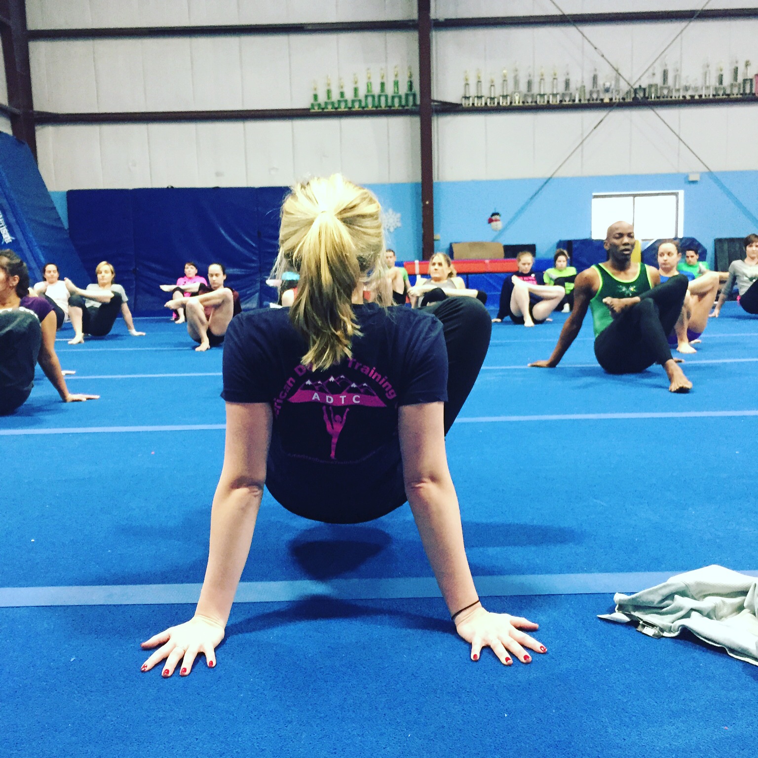 The warm-up is a critical part of an adult gymnast's practice routine. warm-up for adult gymnasts