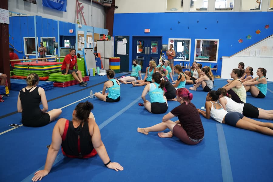 adult gymnastics camp clinic 2022