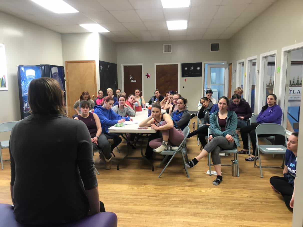 winter adult gymnastics camp clinic