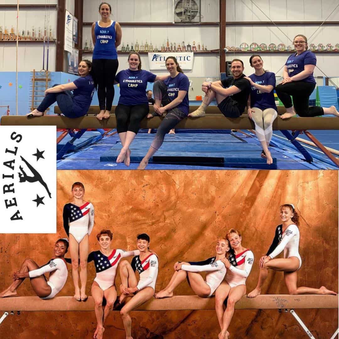 winter adult gymnastics camp group