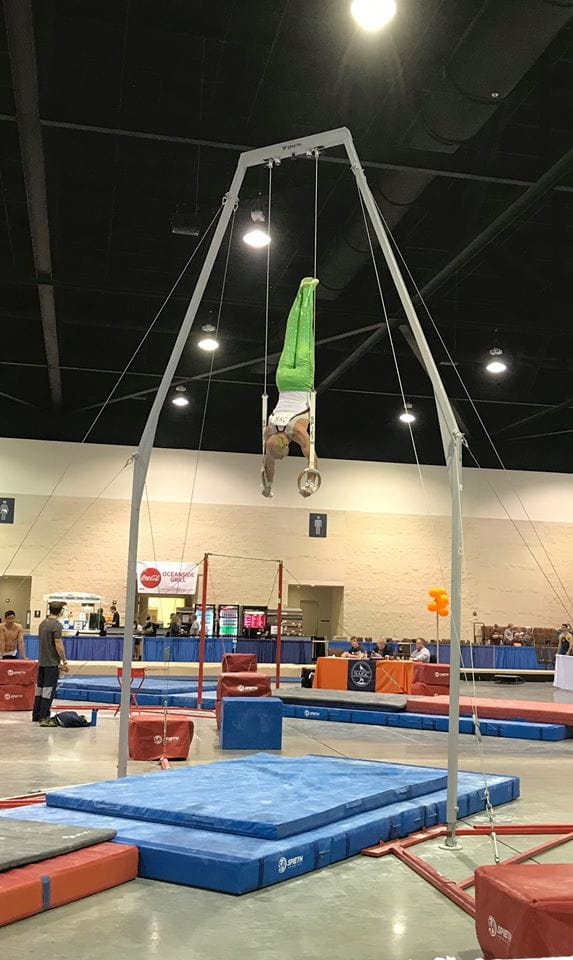 Gymnastic Wood Rings Competition