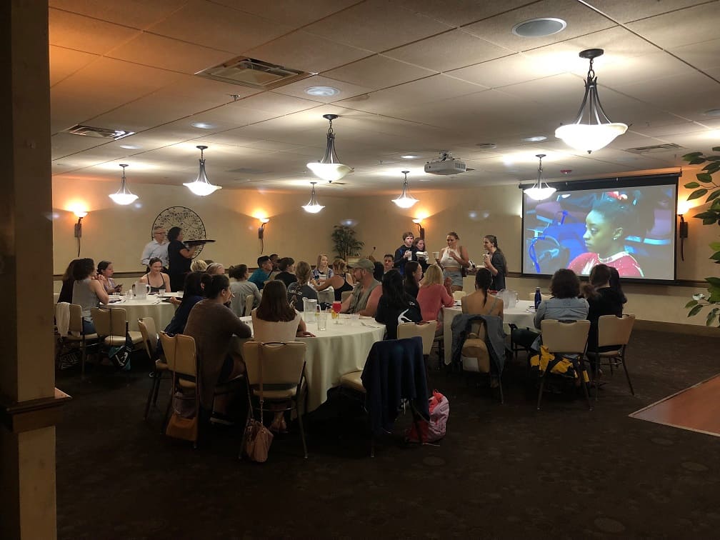 2018 summer adult gymnastics camp watch party